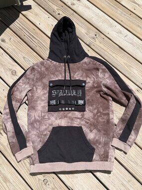 Supply & Demand Hoodie L Y2K Grunge Goth Streetwear Utility Pullover 3708